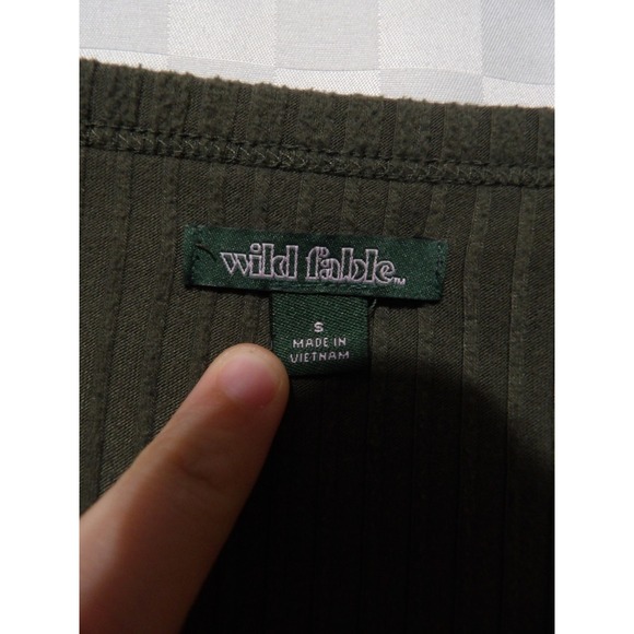 WILD FABLE Ribbed Long Sleeve Crop Top | S - Picture 4 of 5